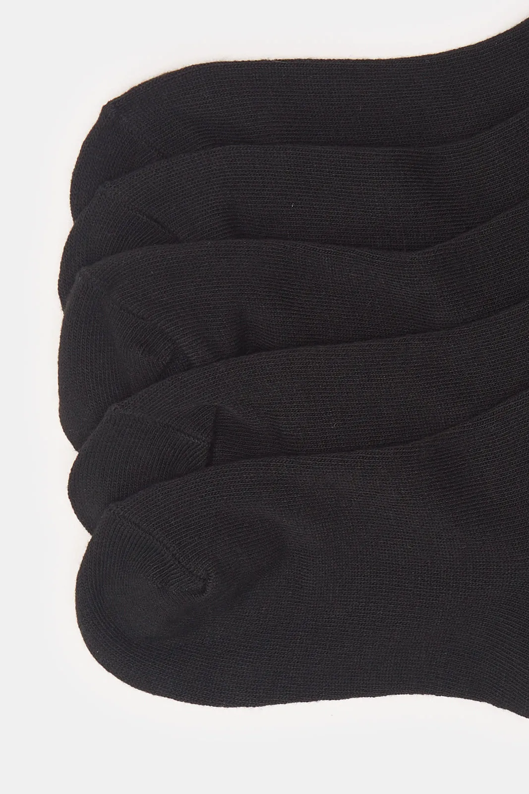 Boys Black Crew Length Socks Set (5 Pairs) sold by Redtag product image thumbnail 2