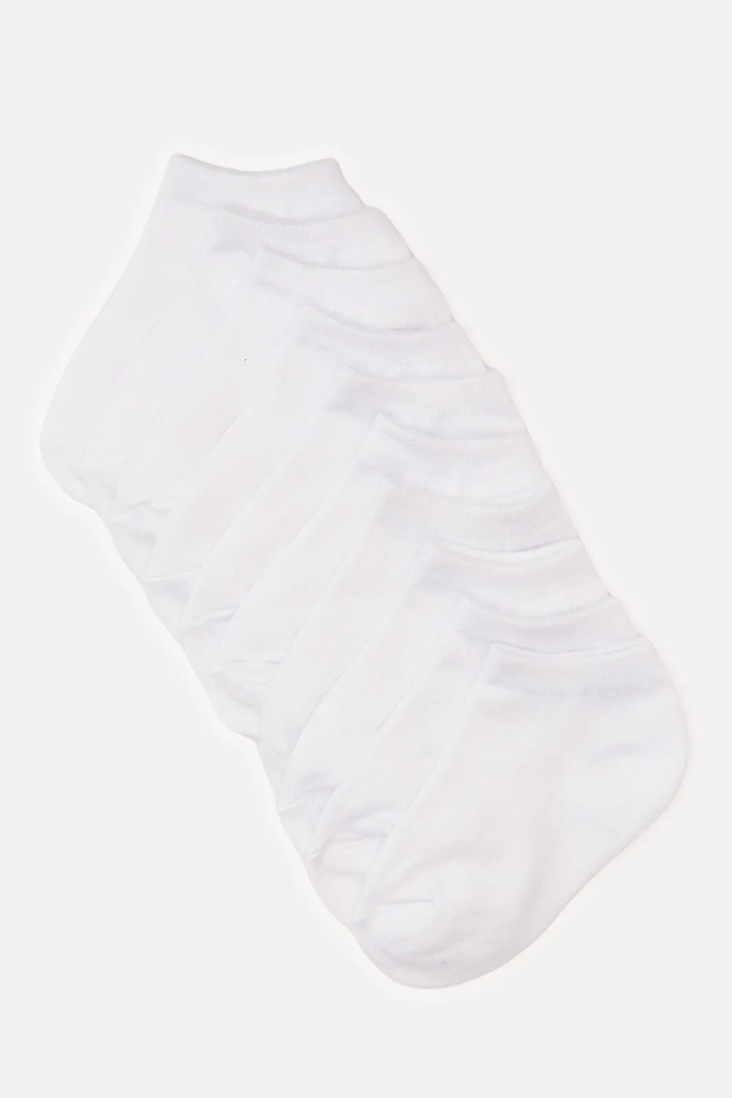 Boys White Ankle Length Socks Set (5 Pairs) sold by Redtag