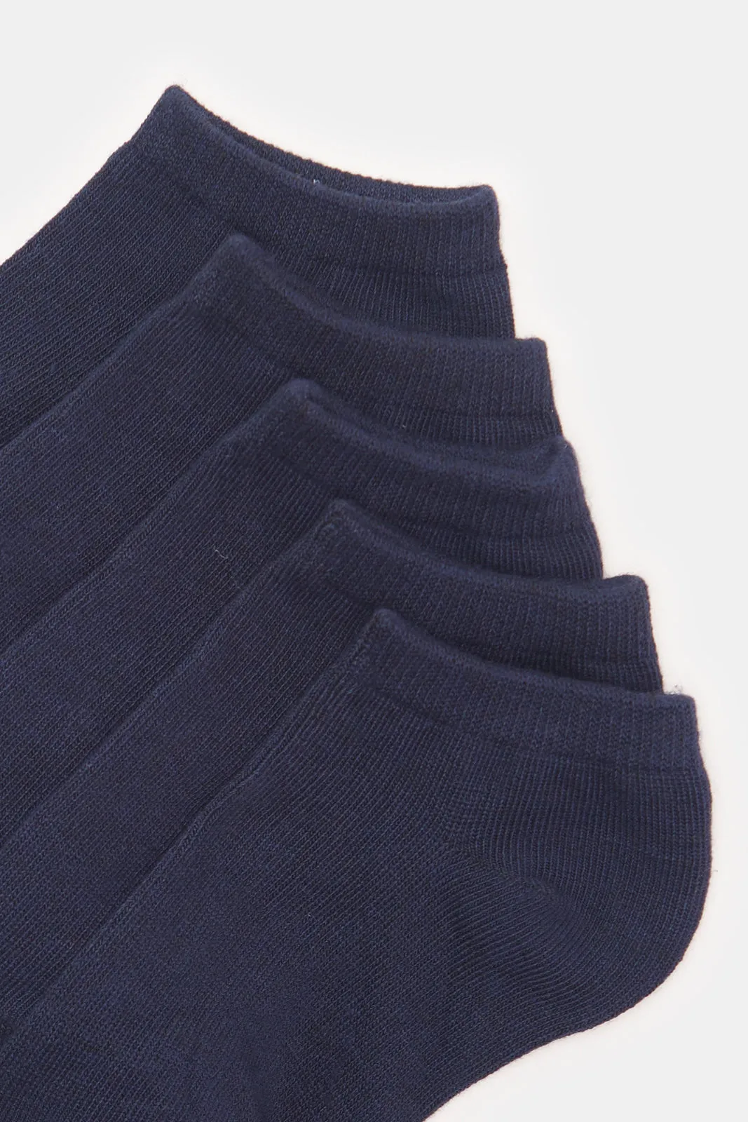 Boys Navy Ankle Length Socks Set (5 Pairs) sold by Redtag product image thumbnail 3
