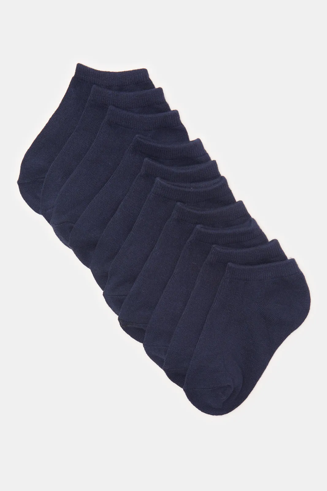 Boys Navy Ankle Length Socks Set (5 Pairs) sold by Redtag