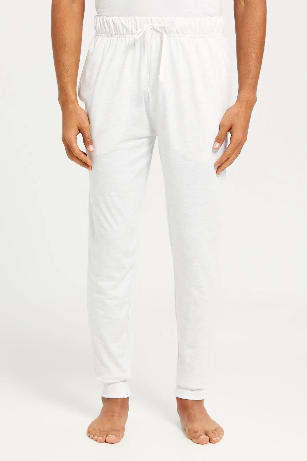 Men Ecru Pyjama Set (2 Piece) sold by Redtag product image thumbnail 3