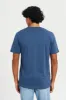 Men Blue Solid T-Shirt sold by Redtag