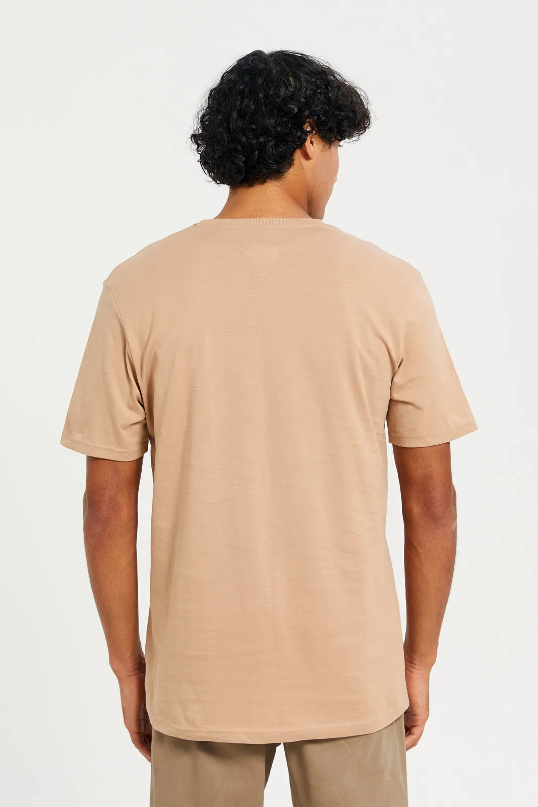 Men Brown Printed T-Shirt sold by Redtag product image thumbnail 3