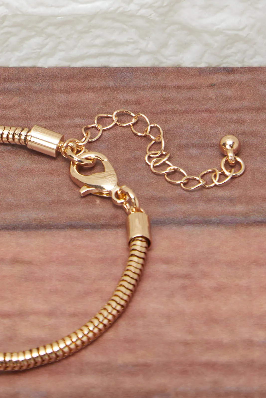 Women Gold Bracelet With Heart Charm sold by Redtag product image thumbnail 4