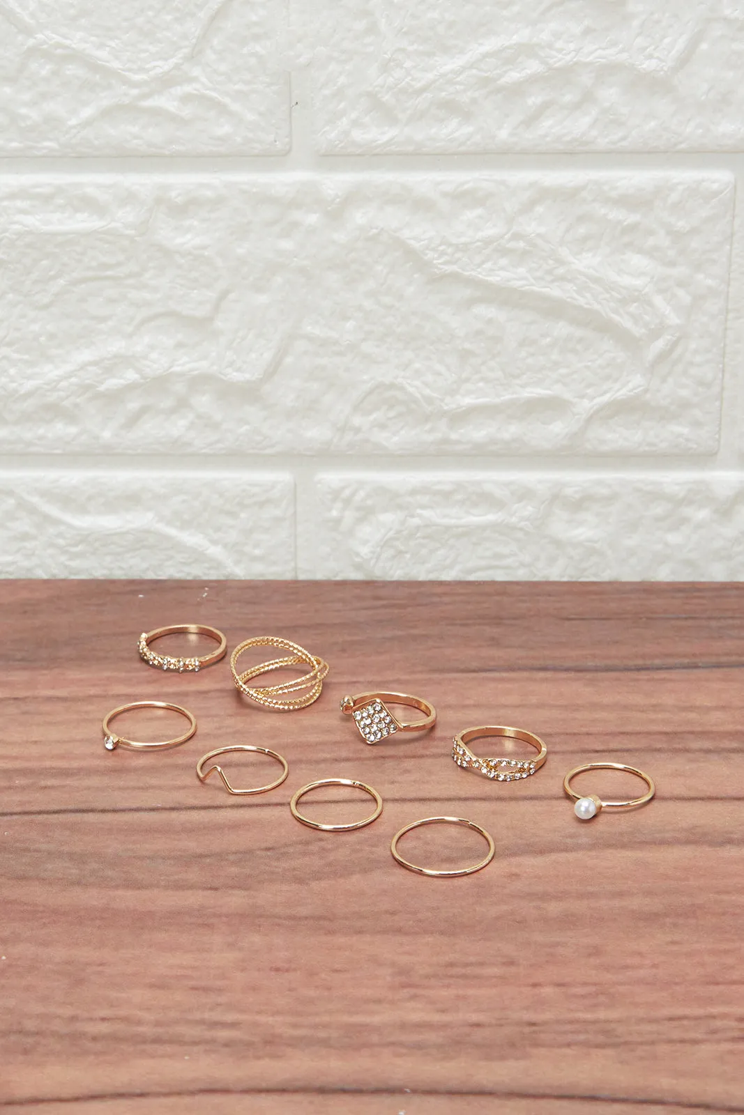 Women Gold Embellished Ring Set (6 Piece) sold by Redtag product image thumbnail 2