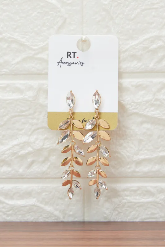 Women Gold Embellished Earring sold by Redtag