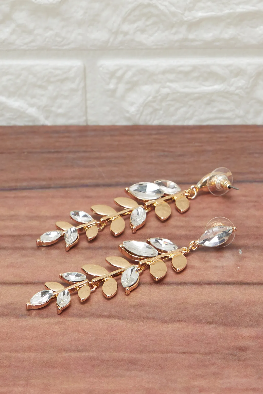Women Gold Embellished Earring sold by Redtag product image thumbnail 2