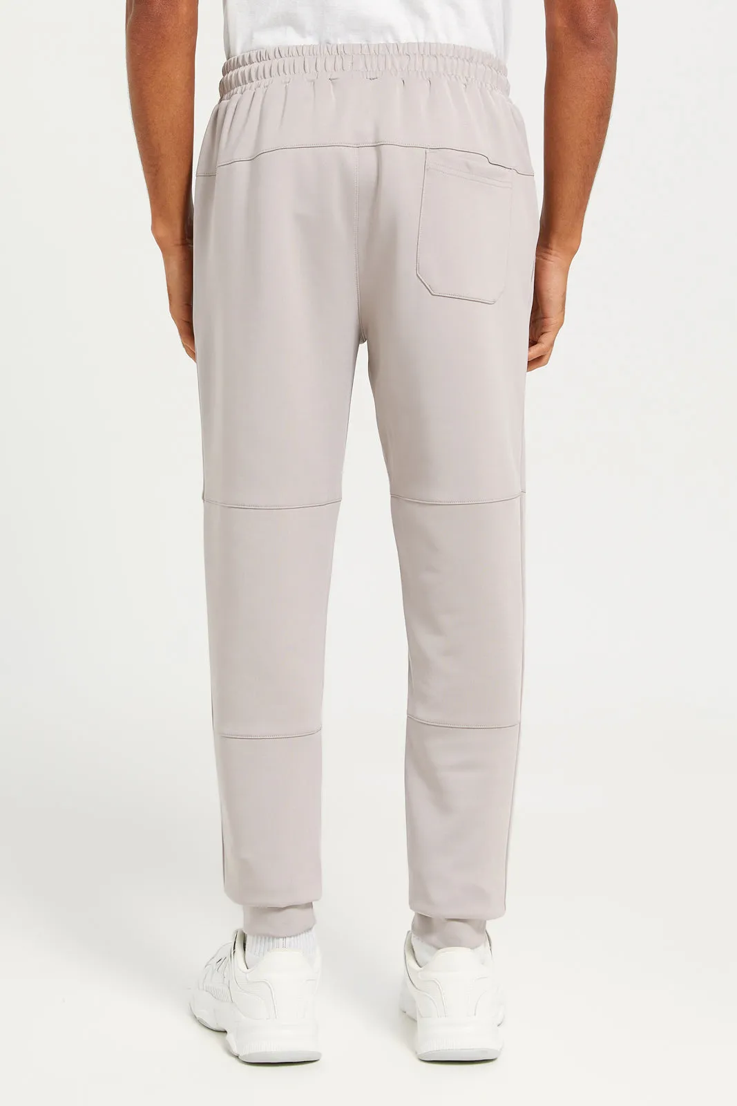 Men Beige Jogger Pants With Zip Pockets sold by Redtag product image thumbnail 3