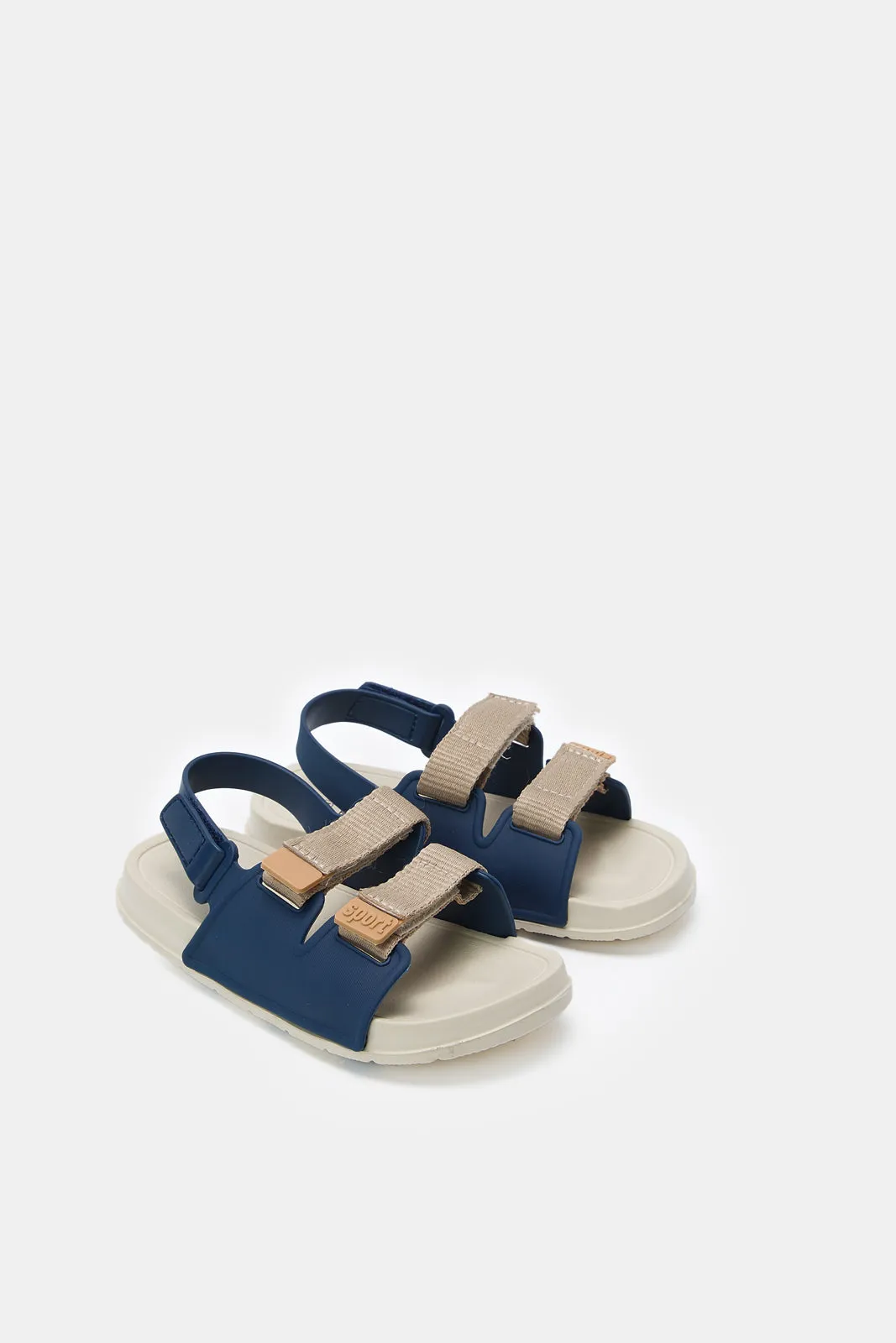 Boys Navy Traditional Sandals With Backstrap sold by Redtag product image thumbnail 2