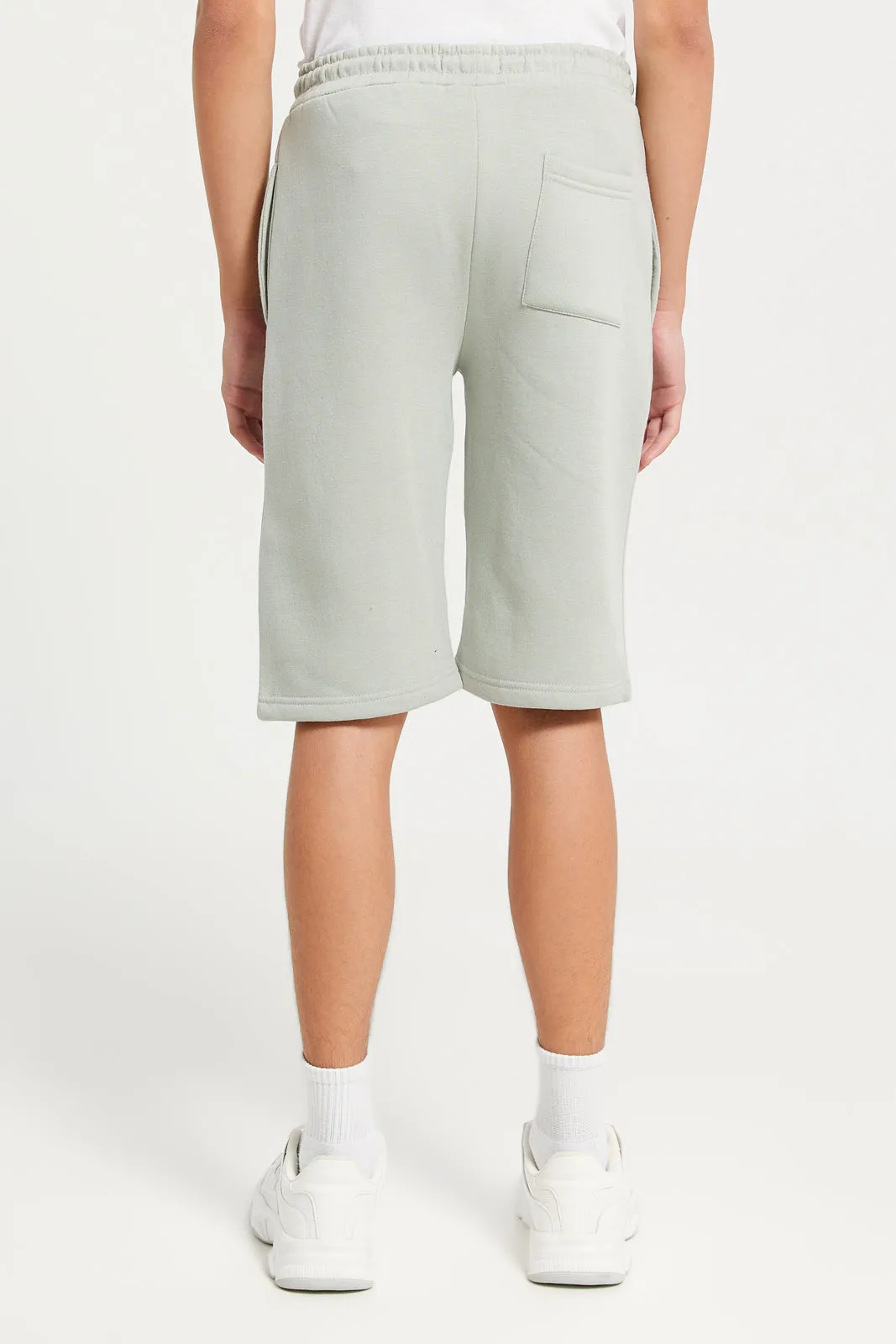 Senior Boys Grey Active Shorts sold by Redtag product image thumbnail 3