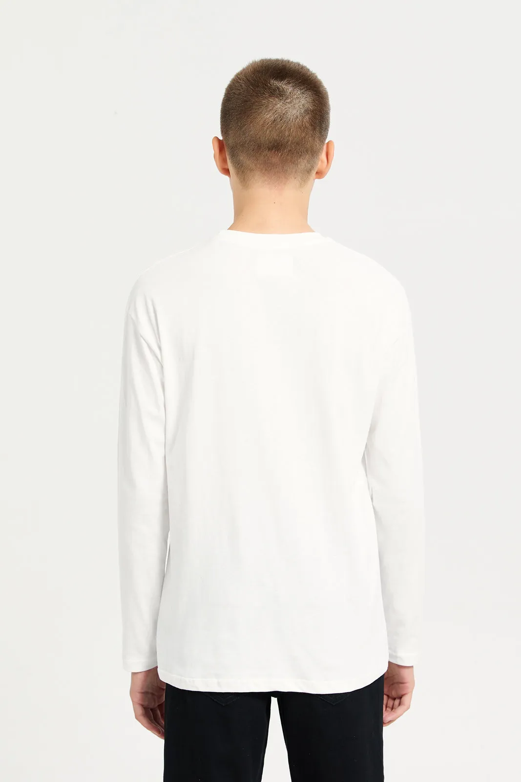 Senior Boys White Cool Party Dude T-Shirt sold by Redtag product image thumbnail 3