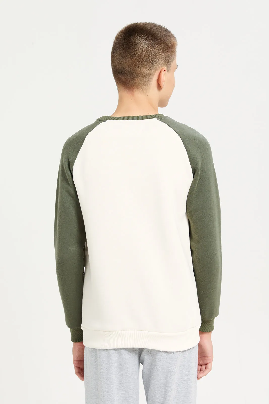 Senior Boys White DALLAS Print Sweatshirt sold by Redtag product image thumbnail 3