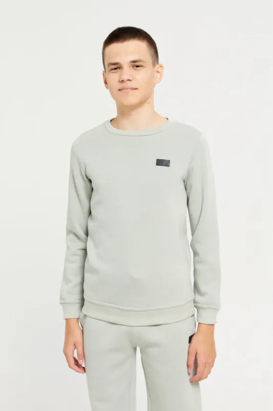 Senior Boys Mint Chest Logo Sweatshirt sold by Redtag