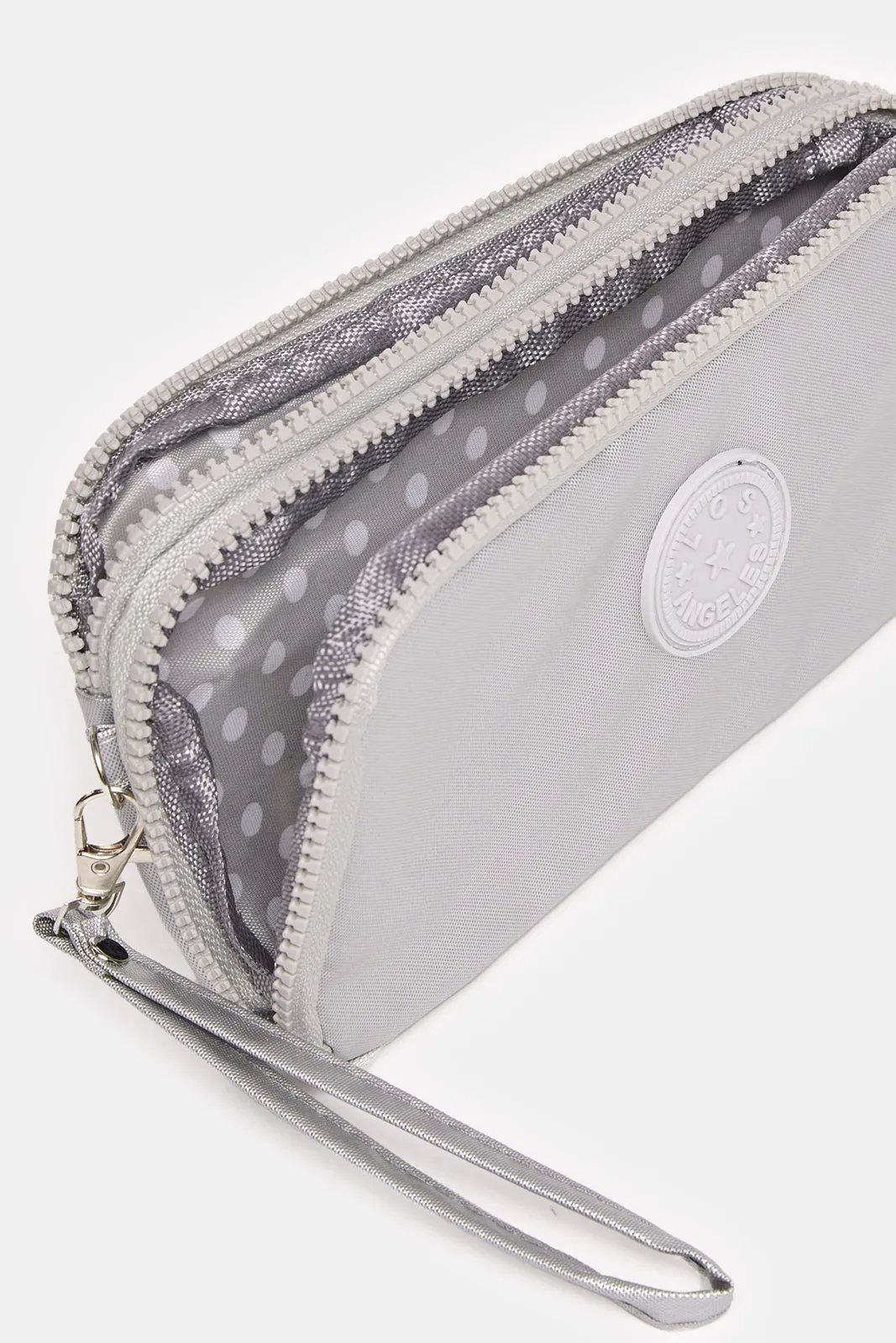 Women Grey Multi Compartment Travel Pouch sold by Redtag product image thumbnail 4