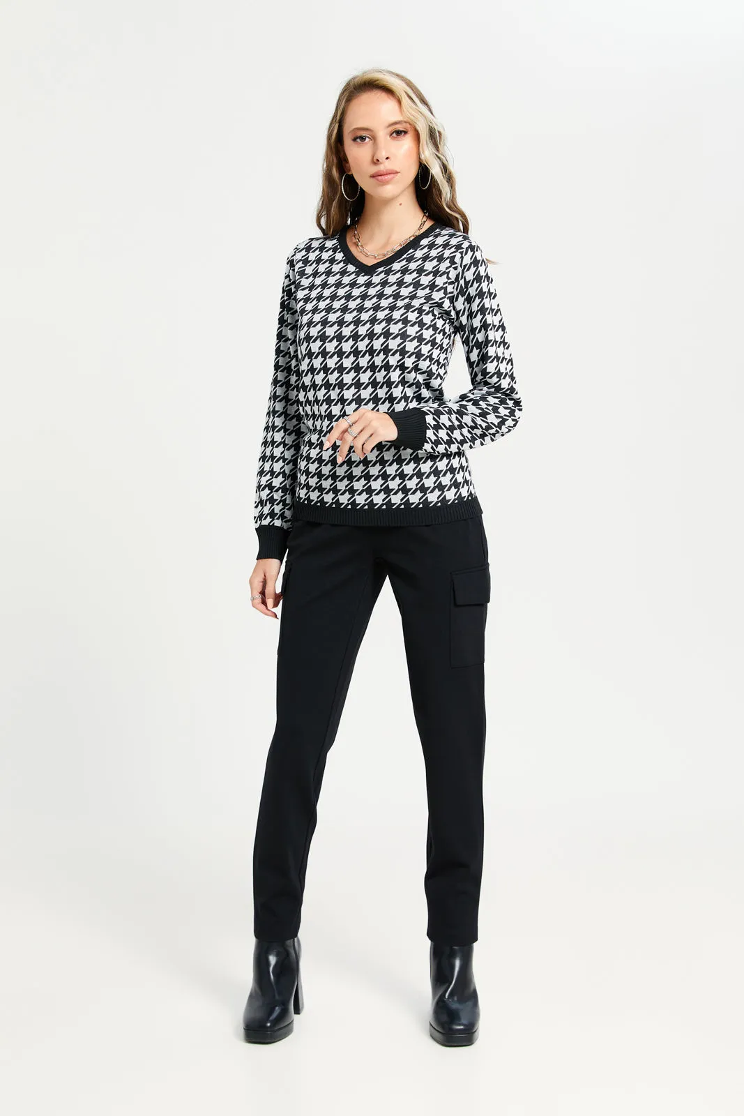 Women Black Elasticated Waist Leggings sold by Redtag product image thumbnail 2