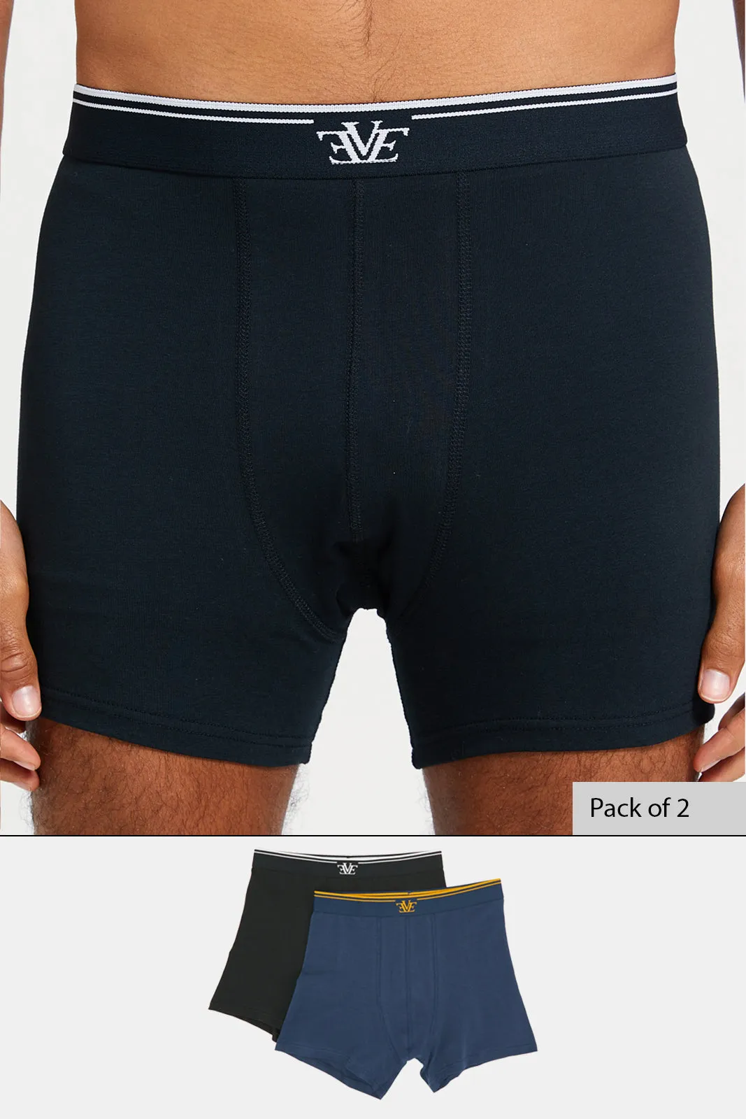 Men Black And Navy Hipster Set (Pack Of 2) sold by Redtag