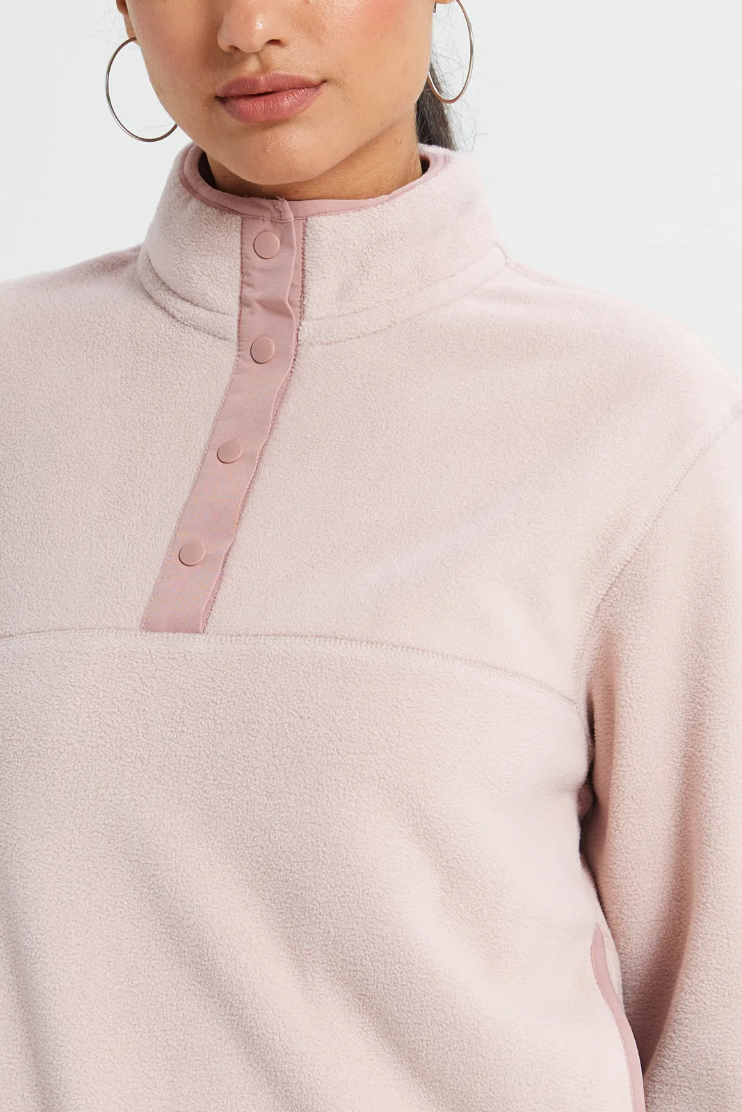 Women Lilac Fleece Sweatshirt sold by Redtag product image thumbnail 4