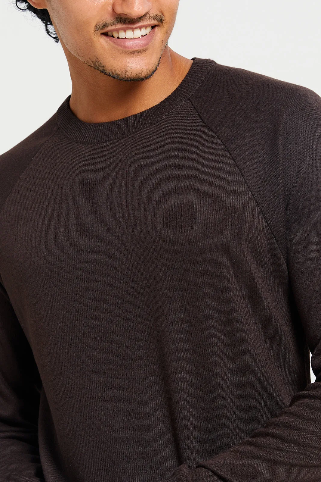Men Brown Crew Neck Pullover sold by Redtag product image thumbnail 4