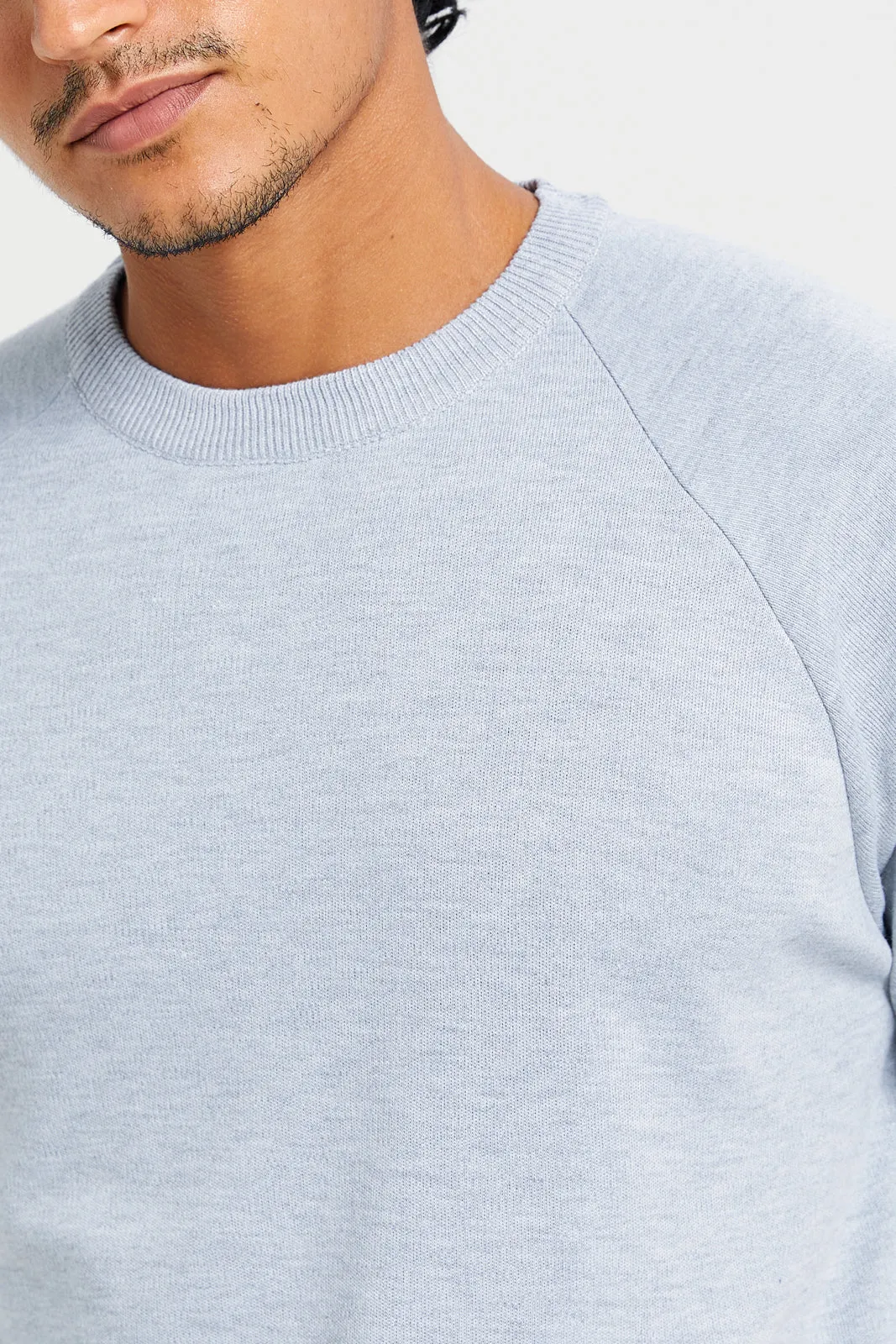 Men Teal Crew Neck Pullover sold by Redtag product image thumbnail 4