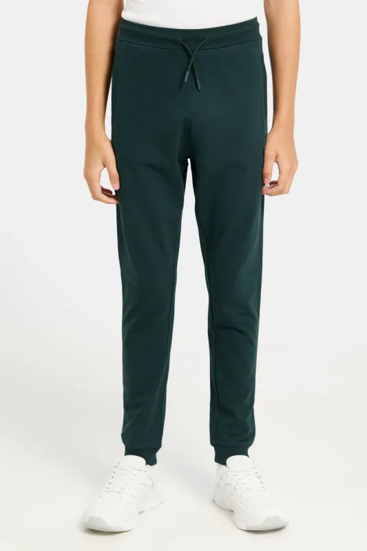 Senior Boys Black Basic Active Pants sold by Redtag