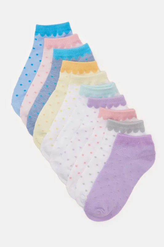 Women Assorted Ankle Socks Set (10 Pairs) sold by Redtag