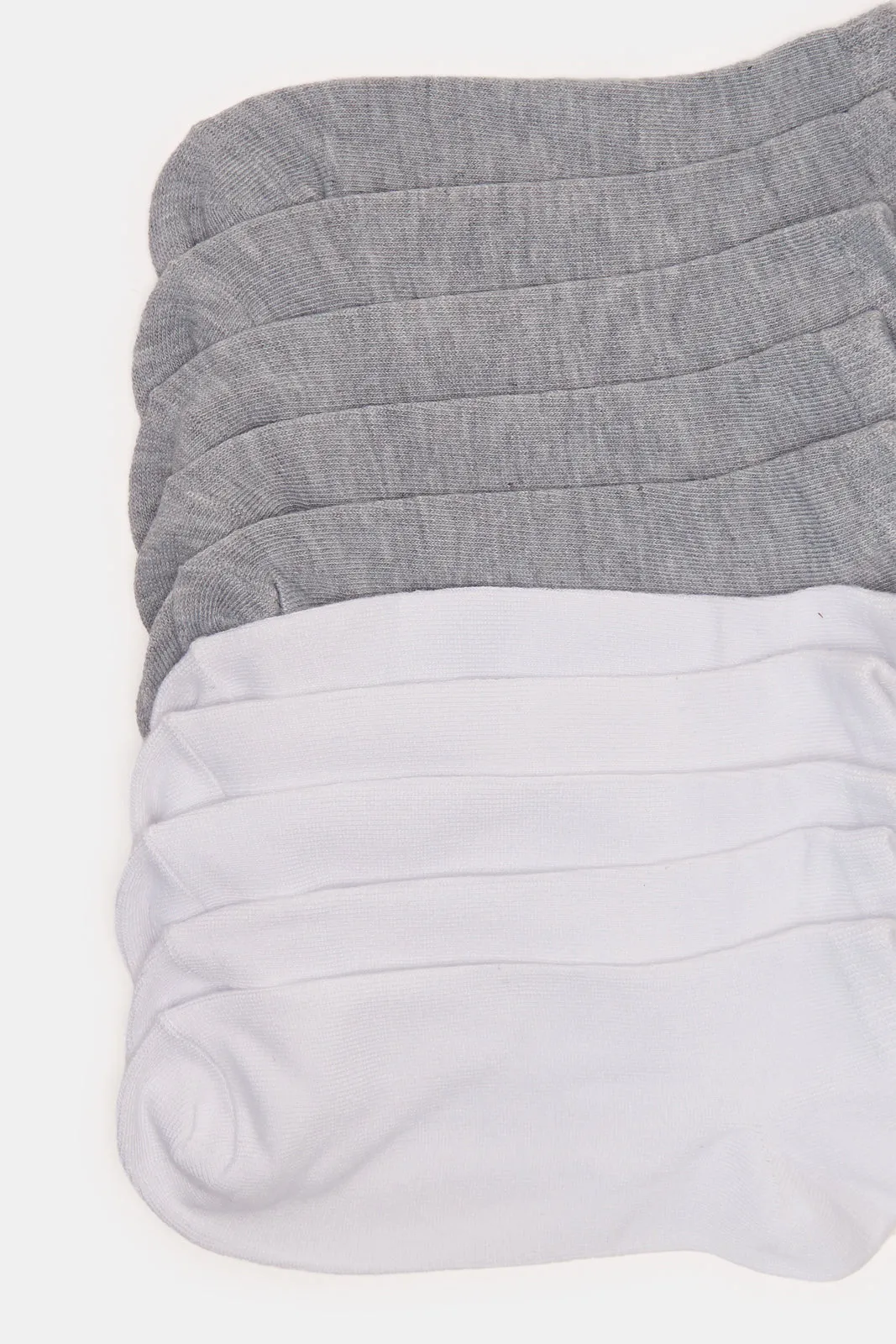 Women White And Grey Ankle Socks Set (10 Pairs) sold by Redtag product image thumbnail 2