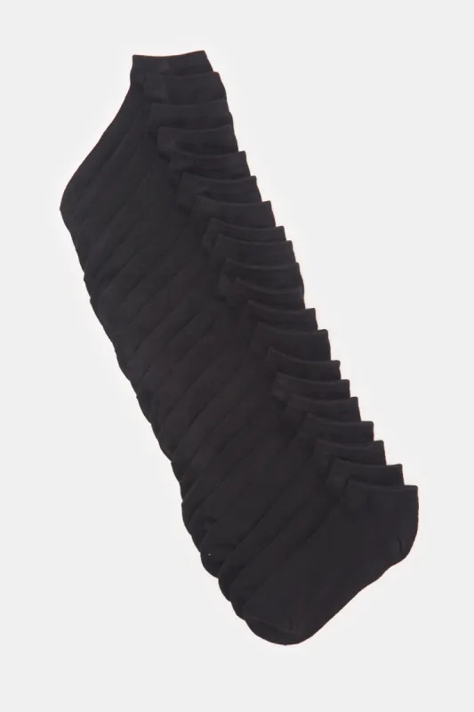 Women Black Ankle Socks Set (10 Pairs) sold by Redtag