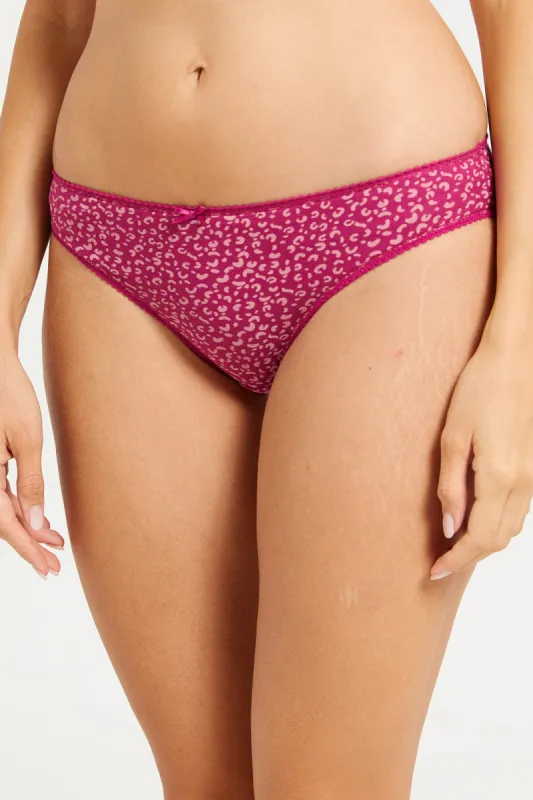 Women Assorted Printed And Solid Bikini Brief Set (Pack of 5) sold by Redtag