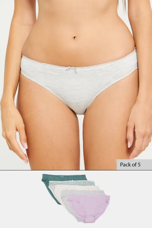 Women Assorted Bikini Brief Set (Pack of 5) sold by Redtag