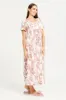 Women Ivory Printed Nightgown sold by Redtag