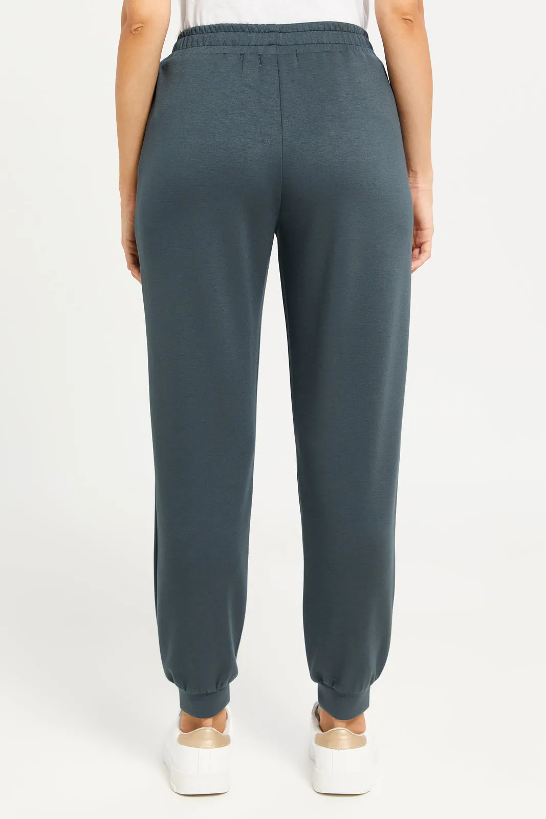 Women Olive Printed Active Joggers sold by Redtag product image thumbnail 3