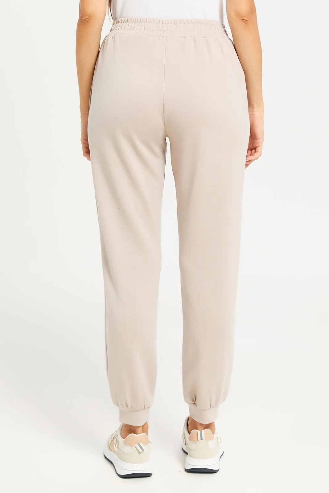 Women Beige Printed Active Joggers sold by Redtag product image thumbnail 3