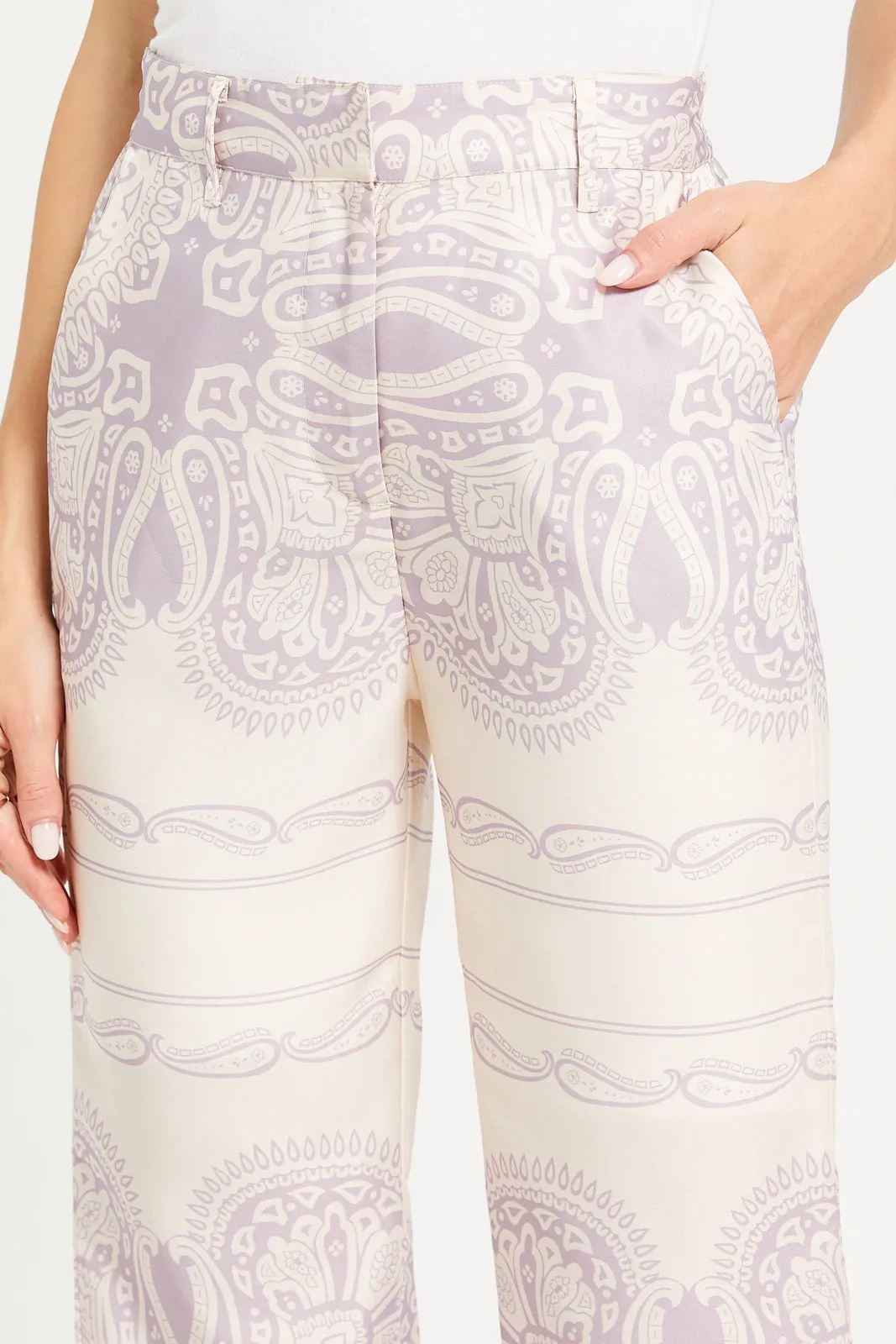 Women Pink Printed Trousers sold by Redtag product image thumbnail 3