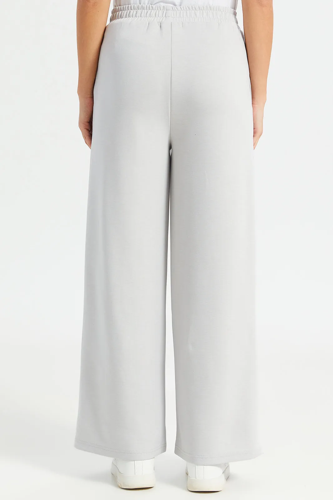 Women Grey Wide Leg Print Detail Active Pants sold by Redtag product image thumbnail 3