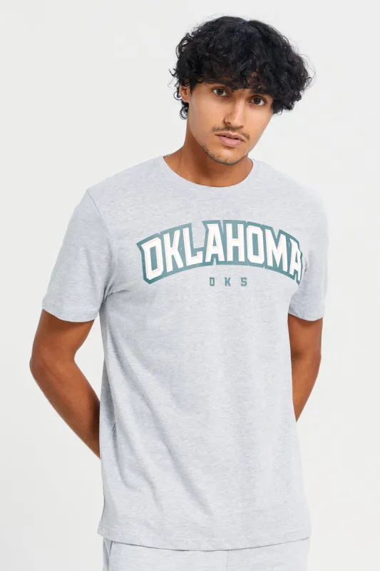 Men Grey Graphic T-Shirt sold by Redtag