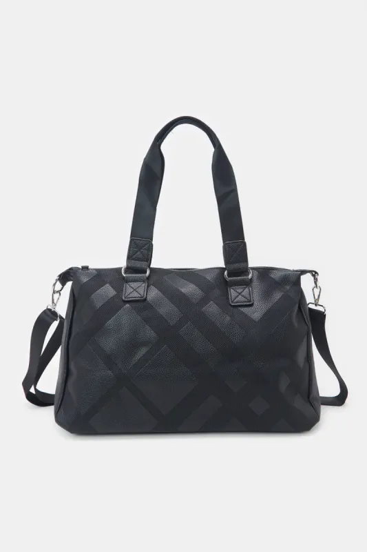 Women Black Printed Duffle Bag sold by Redtag