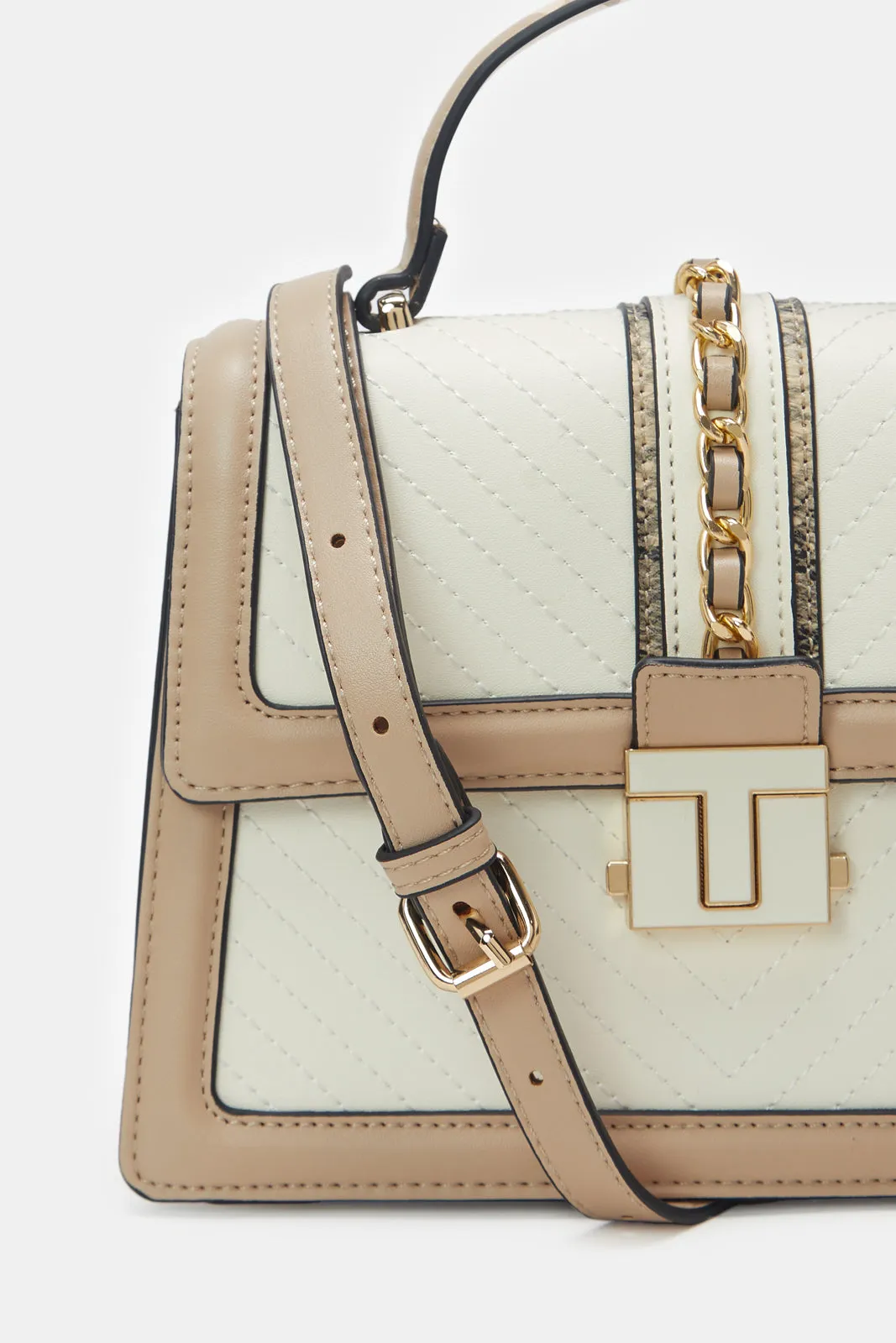 Women Beige Embellished Handbag sold by Redtag product image thumbnail 3