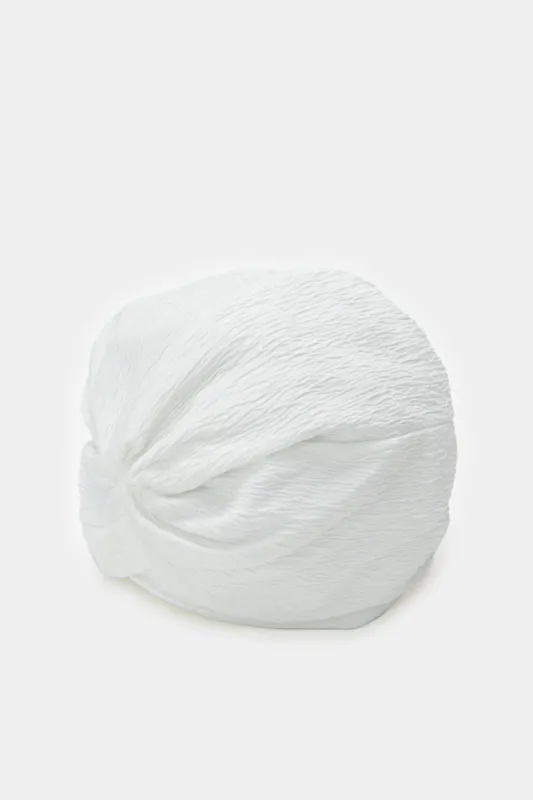 Women White Modest Cap sold by Redtag