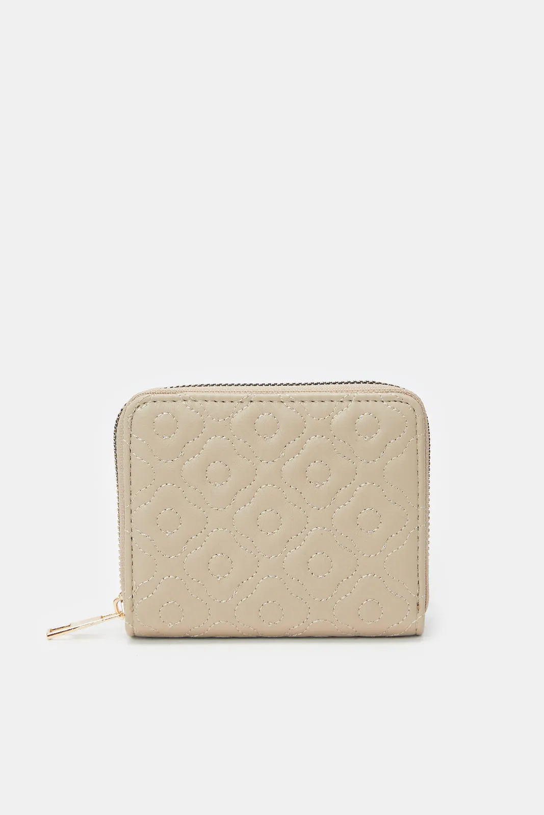 Women Beige Quilted Purse sold by Redtag