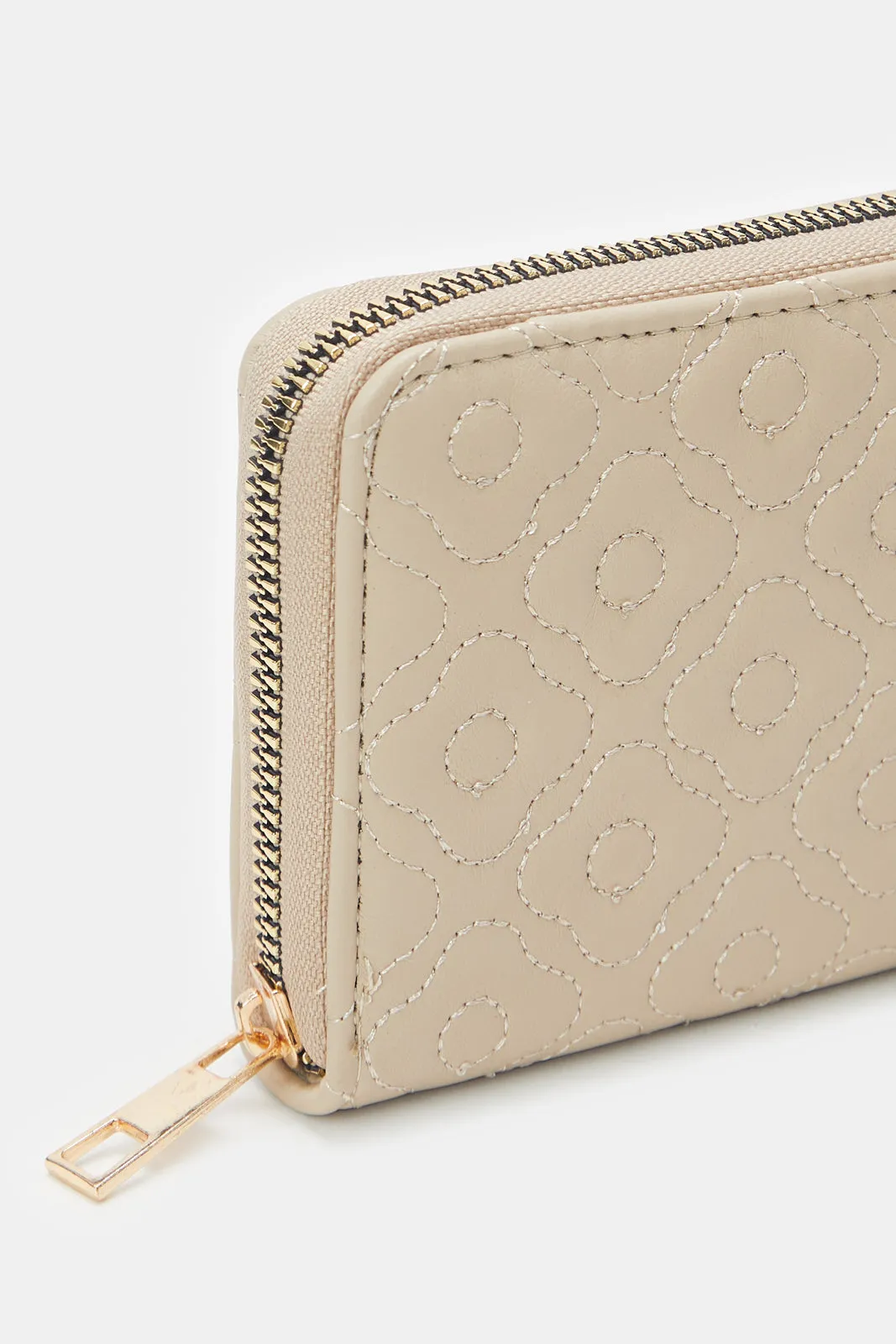 Women Beige Quilted Purse sold by Redtag product image thumbnail 3