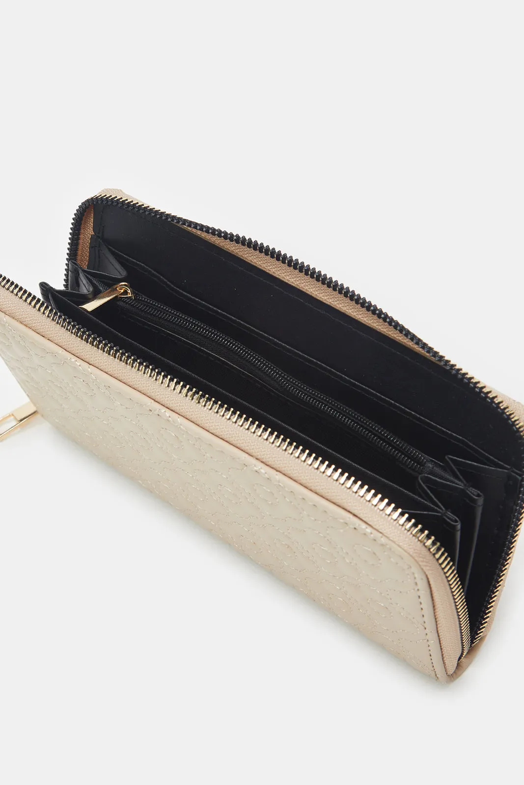 Women Beige Quilted Purse sold by Redtag product image thumbnail 4