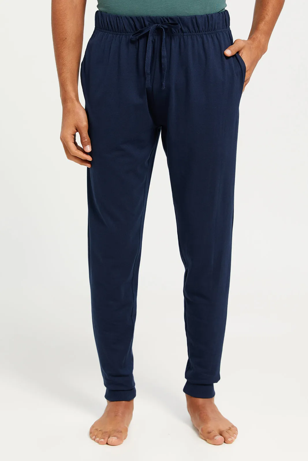 Men Green And Navy Pyjama Set (2 Piece) sold by Redtag product image thumbnail 3
