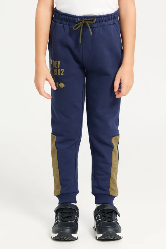 Boys Navy Spider Man Track Pants sold by Redtag