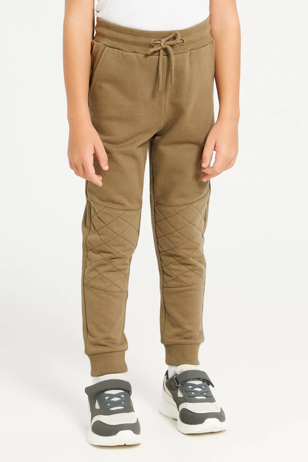 Boys Olive Embossed Jogger Set (2 Piece) sold by Redtag product image thumbnail 3