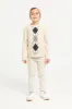 Boys  Beige Pullover With Hat (2 Piece) sold by Redtag