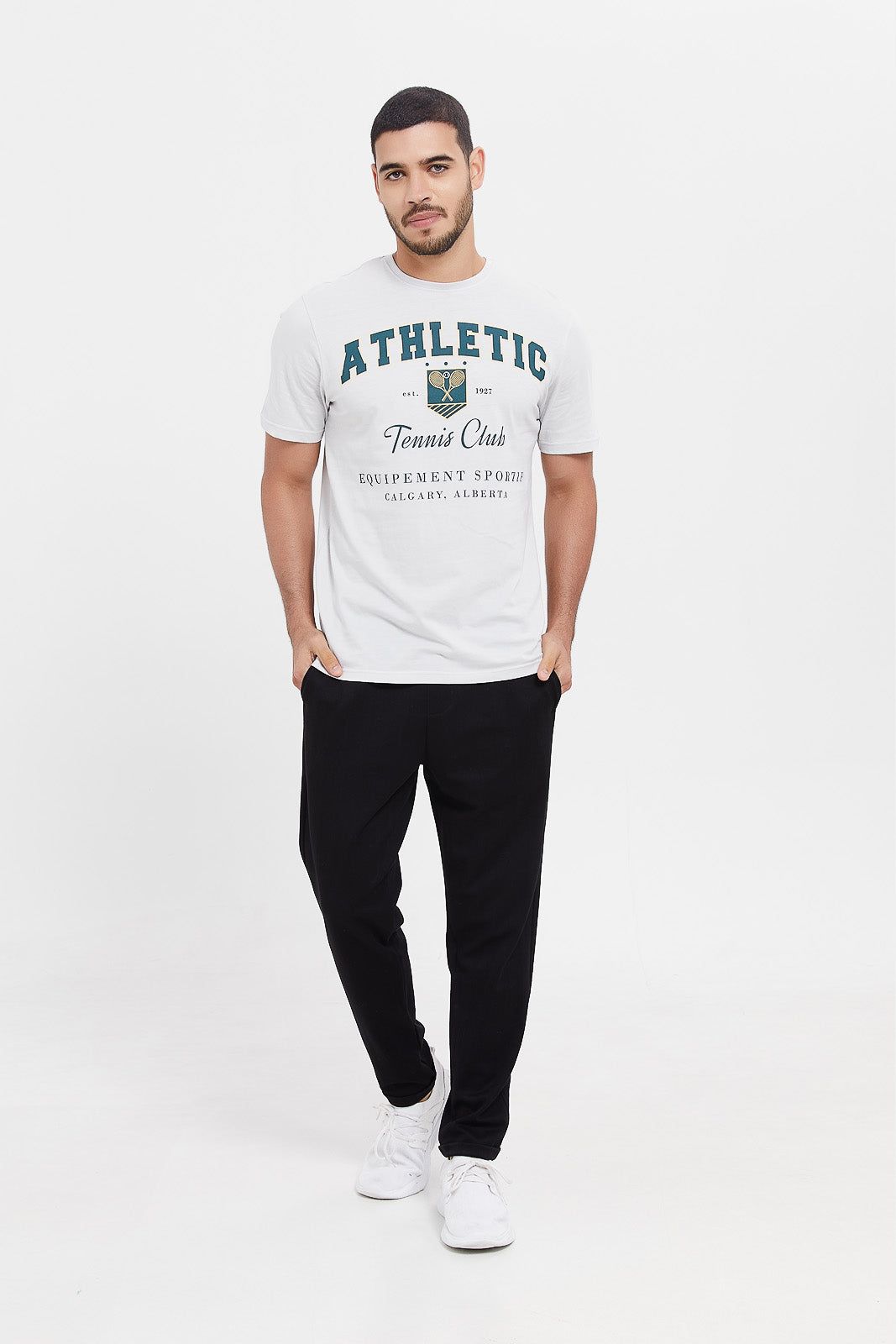 Men Grey Graphic T-Shirt sold by Redtag product image thumbnail 2