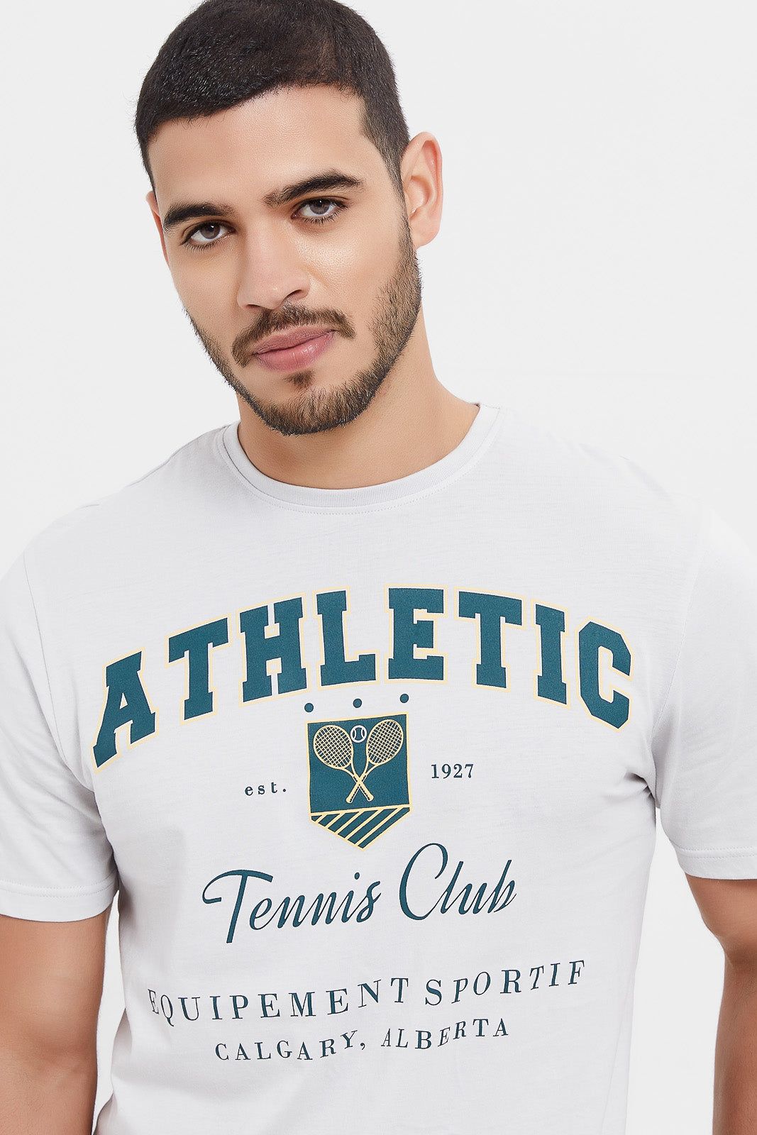 Men Grey Graphic T-Shirt sold by Redtag product image thumbnail 4