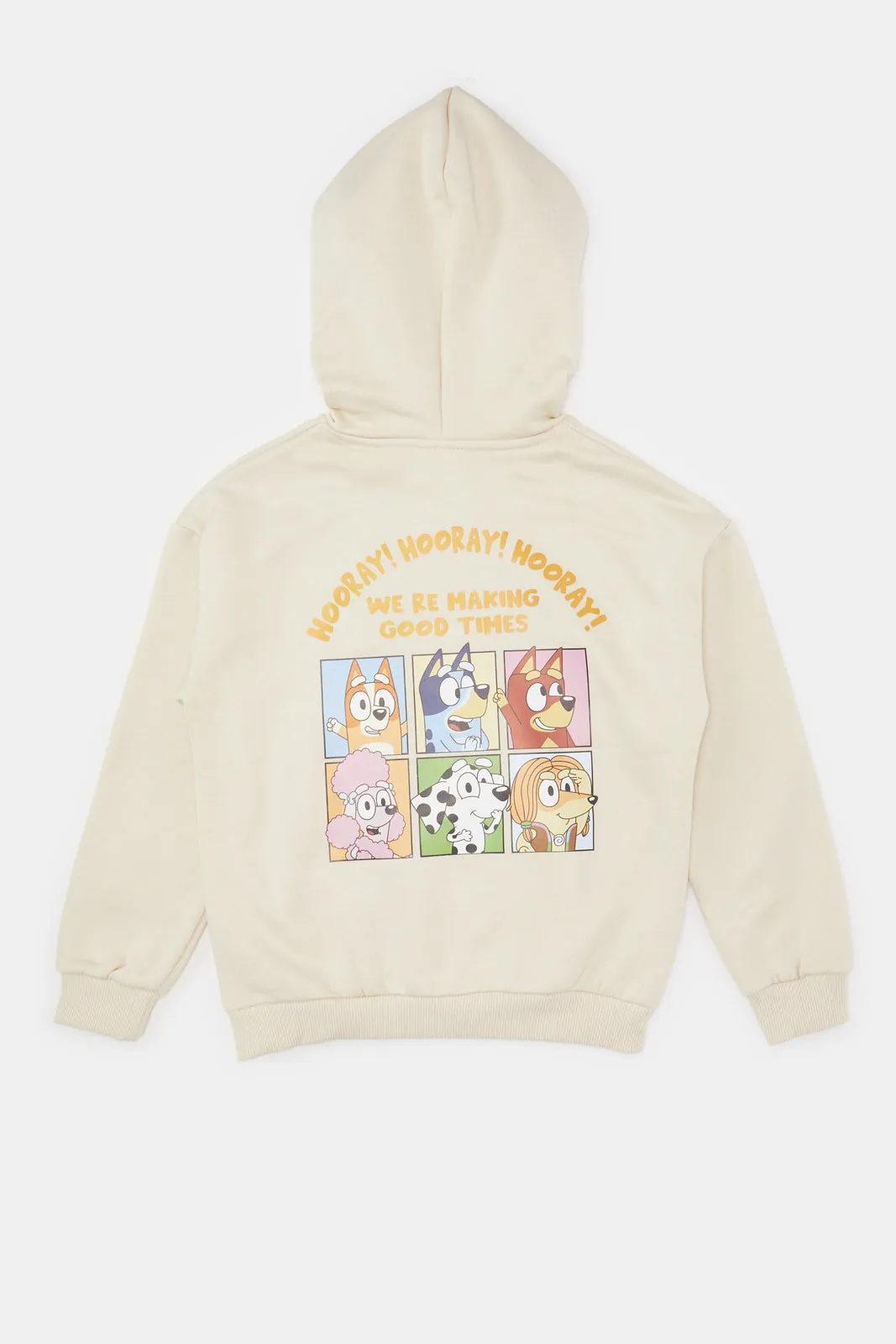 Boys Beige Bluey Hooded Sweatshirt sold by Redtag product image thumbnail 4