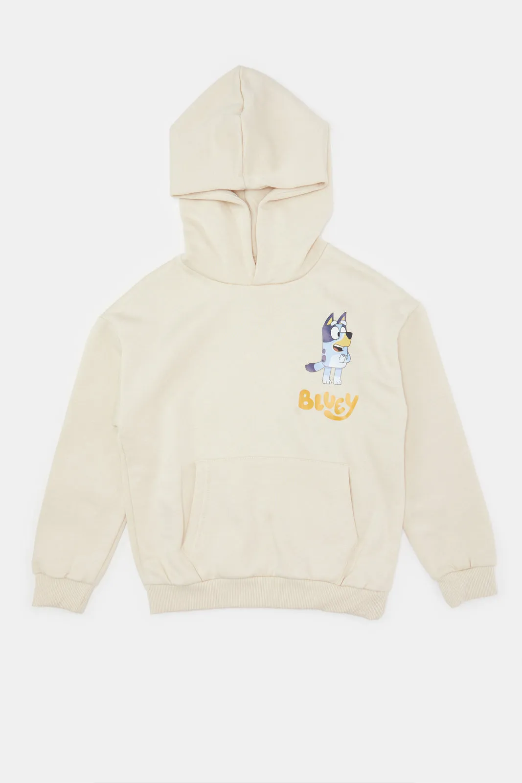 Boys Beige Bluey Hooded Sweatshirt sold by Redtag