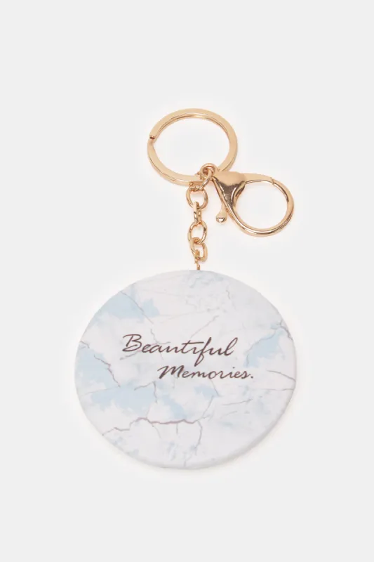 Women White Fashion Pocket Mirror sold by Redtag